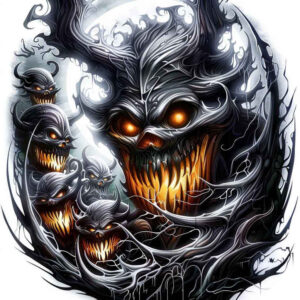 demons tattoo design ideas solid fill gothic embodying strength