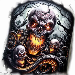 demons tattoo design ideas expressive lines intense symbol of strength