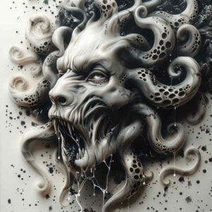 demons tattoo design ideas bold texture menacing for stomach