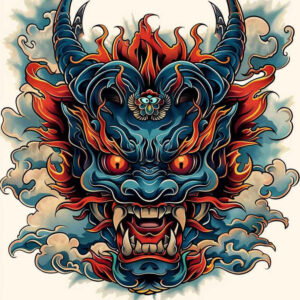 demons tattoo design ideas Realism visual accuracy menacing for upper chest