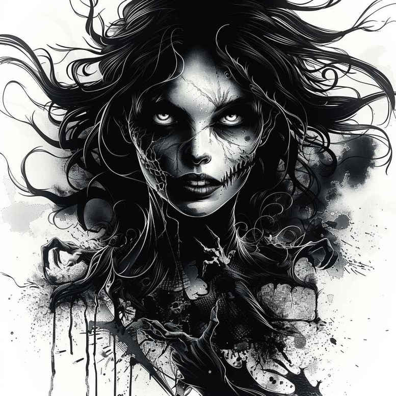 demons tattoo design ideas Surrealism phantom mysterious meaning courage