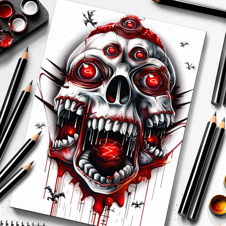 demons tattoo design ideas clean fill mystical symbolising perseverance