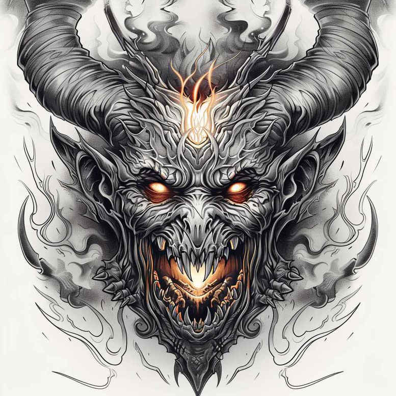 demons tattoo design ideas vibrant mythical stands for perseverance