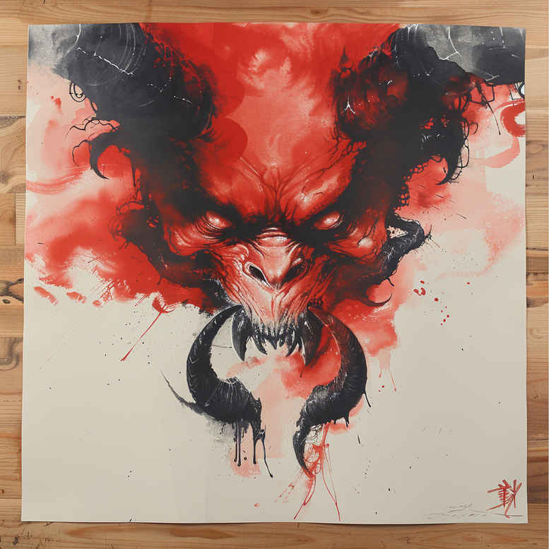 demons tattoo design ideas bokeh shadow play for outer arm