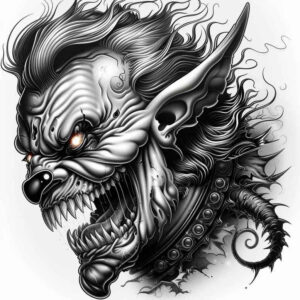 demons tattoo design ideas accent shading shadow play meaning resilience