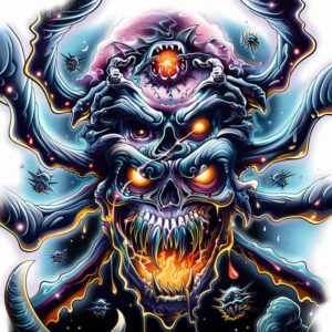 demons tattoo design ideas Surrealism surreal lighting shadowed meaning courage