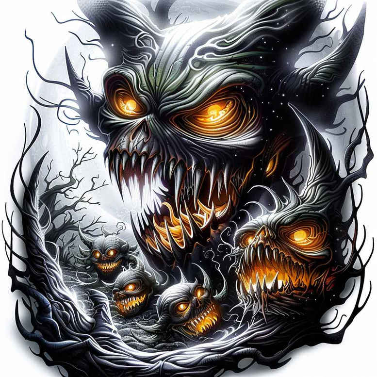 demons tattoo design ideas Surrealism mystical supernatural embodying resilience