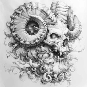underworld-demon – tattoo design ideas free ai generated – surrealism-imaginative – for-spine – Gallery: demons-inkby-ai