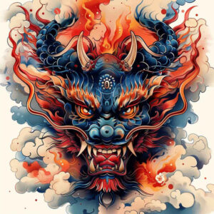 winged-demon – tattoo design ideas free ai generated – cobweb – for-spine – Gallery: demons-inkby-ai