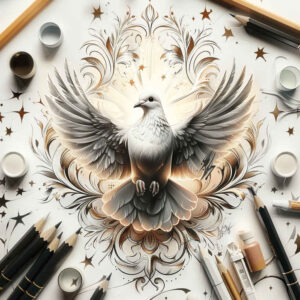 dove-and-brightness – tattoo design ideas free ai generated – realism-high-fidelity – for-hip – Gallery: doves-inkby-ai