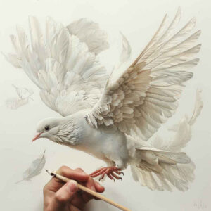 dove-and-fire – tattoo design ideas free ai generated – neotraditional-dynamic-color – for-foot – Gallery: doves-inkby-ai