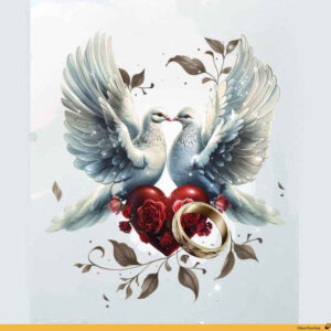 dove-as-peace-sign – tattoo design ideas free ai generated – neotraditional-balanced-tones – for-neck – Gallery: doves-inkby-ai
