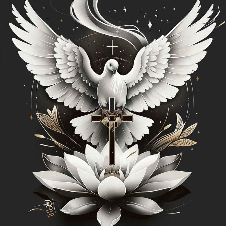 dove-as-spirituality-symbol – tattoo design ideas free ai generated – neotraditional-vivid-detail – for-forearm – Gallery: doves-inkby-ai
