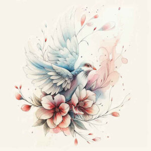 dove-peace-symbol – tattoo design ideas free ai generated – neotraditional-rich-shading – for-outer-arm – Gallery: doves-inkby-ai