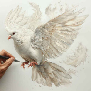 dove-symbol – tattoo design ideas free ai generated – neotraditional-rich-shading – for-shoulder – Gallery: doves-inkby-ai