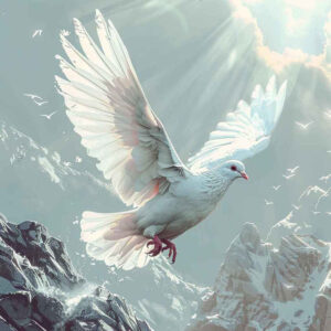 dove-with-feather – tattoo design ideas free ai generated – neotraditional-clean-lines – for-upper-arm – Gallery: doves-inkby-ai