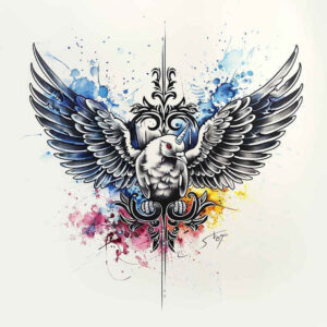 dove-with-feathers – tattoo design ideas free ai generated – realism-highlight-detail – for-shin – Gallery: doves-inkby-ai