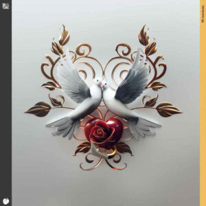 dove-with-ribbon – tattoo design ideas free ai generated – neotraditional-vibrant-palette – for-shin – Gallery: doves-inkby-ai