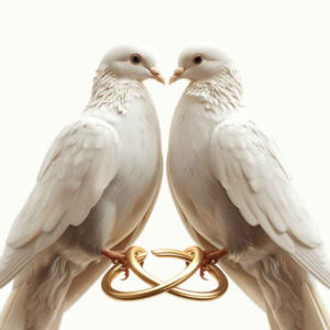 doves – tattoo design ideas free ai generated – neotraditional-clean-contrast – for-outer-arm – Gallery: doves-inkby-ai