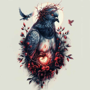 doves tattoo design ideas gradient fills crisp outline for arm