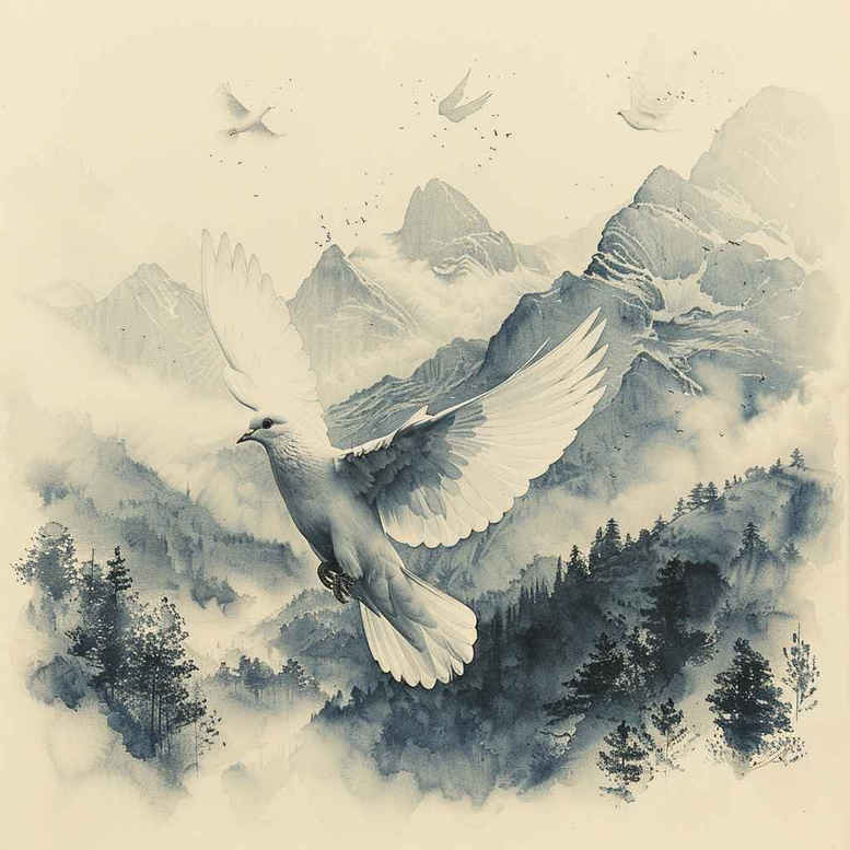 doves tattoo design ideas Realism clean background love for back of neck