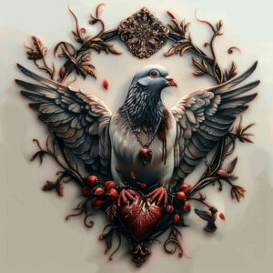 doves tattoo design ideas distorted perspective love for foot
