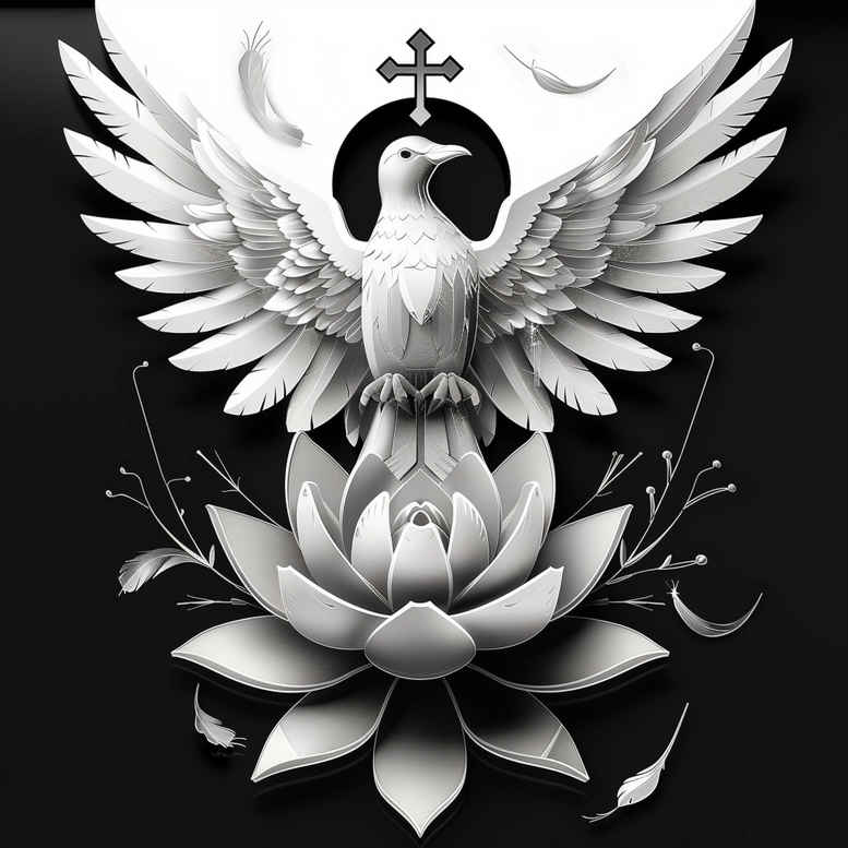 doves tattoo design ideas Realism anatomical accuracy point minimal represents courage