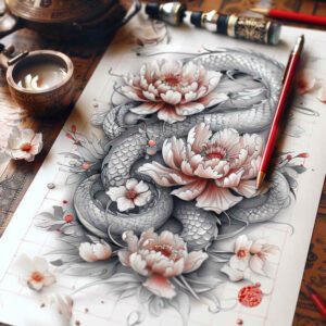 battle-dragon – tattoo design ideas free ai generated – decaying – for-hip – Gallery: dragons-inkby-ai