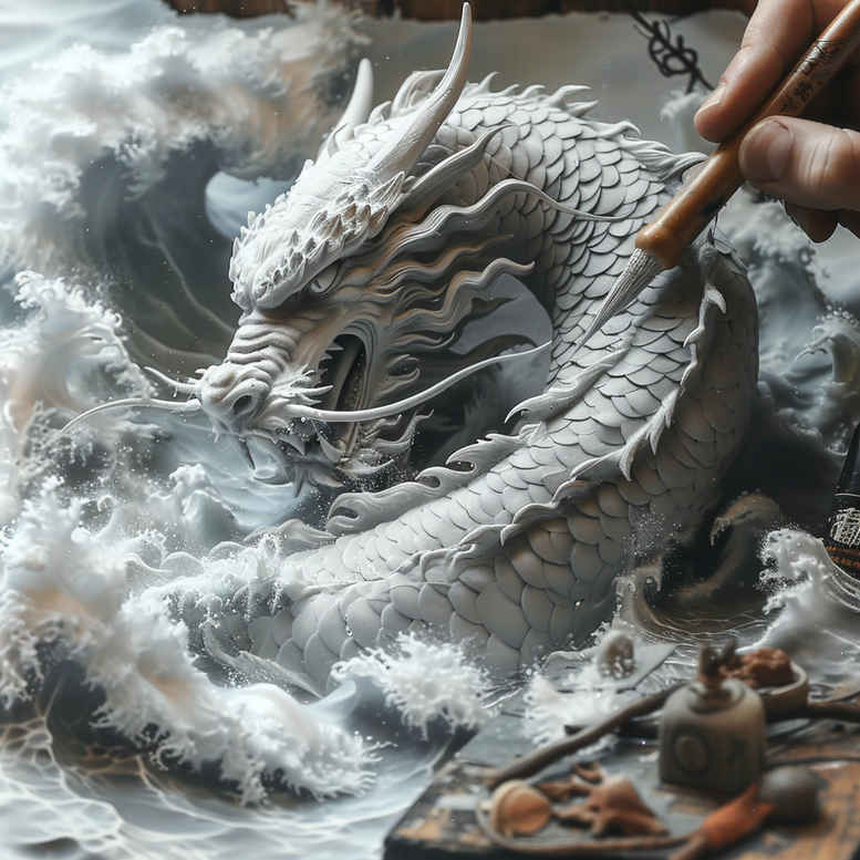 chinese-dragon – tattoo design ideas free ai generated – hellfire – for-palm – Gallery: dragons-inkby-ai