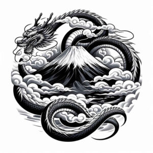 chinese-dragon – tattoo design ideas free ai generated – silence – for-back-of-neck – Gallery: dragons-inkby-ai