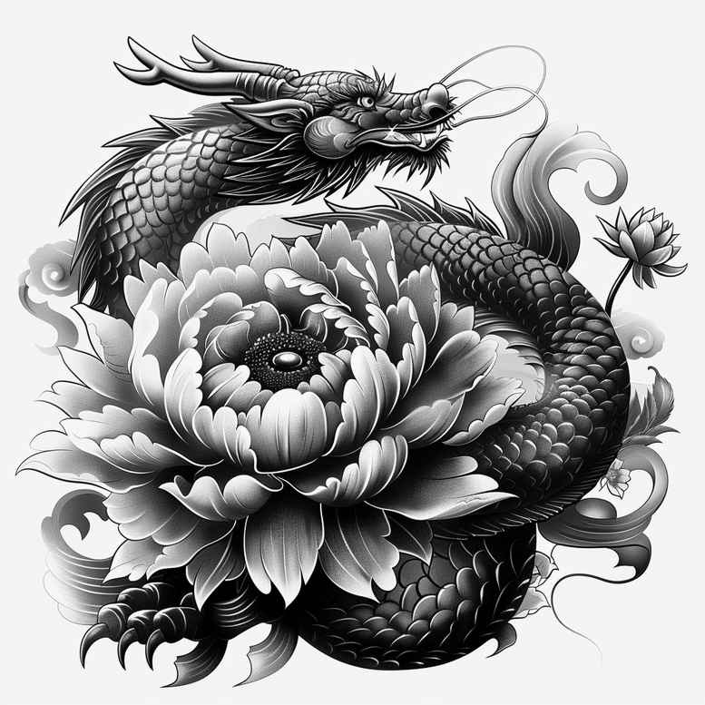 dragon-art – tattoo design ideas free ai generated – nightmare – for-inner-arm – Gallery: dragons-inkby-ai