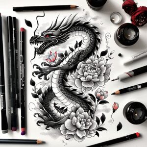 dragon-energy – tattoo design ideas free ai generated – broken – for-side – Gallery: dragons-inkby-ai