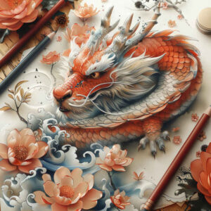 dragon-fantasy – tattoo design ideas free ai generated – spectral – for-upper-shoulder – Gallery: dragons-inkby-ai