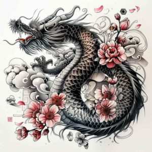 dragon-folklore – tattoo design ideas free ai generated – phantom – for-forearm – Gallery: dragons-inkby-ai