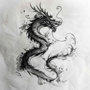 dragon-force – tattoo design ideas free ai generated – menacing – for-full-back – Gallery: dragons-inkby-ai