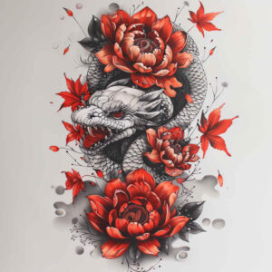 dragon-guardian – tattoo design ideas free ai generated – gothic – for-side – Gallery: dragons-inkby-ai
