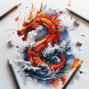 dragon – tattoo design ideas free ai generated – evil-spirit – for-forearm – Gallery: dragons-inkby-ai