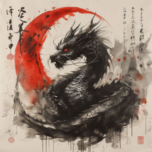 dragon-legend – tattoo design ideas free ai generated – despair – for-back-of-neck – Gallery: dragons-inkby-ai