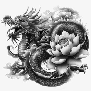 dragon-legend – tattoo design ideas free ai generated – mutant – for-biceps – Gallery: dragons-inkby-ai