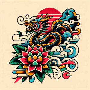 dragon-legend – tattoo design ideas free ai generated – mutant – for-toe – Gallery: dragons-inkby-ai