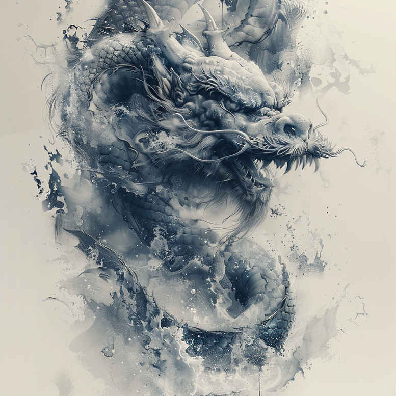 dragon-legend – tattoo design ideas free ai generated – mystic – for-ribs – Gallery: dragons-inkby-ai