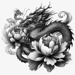 dragon-magic – tattoo design ideas free ai generated – screaming – for-arm – Gallery: dragons-inkby-ai