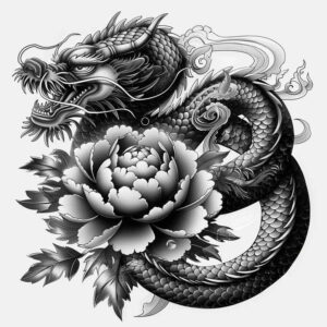 dragon-monster – tattoo design ideas free ai generated – haunting – for-forearm – Gallery: dragons-inkby-ai