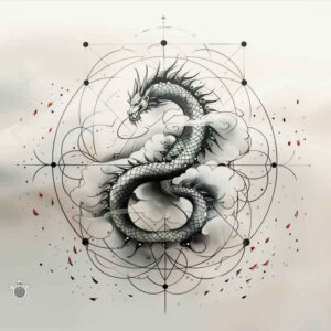 dragon-mythology – tattoo design ideas free ai generated – possessed – for-upper-shoulder – Gallery: dragons-inkby-ai