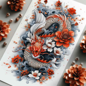 dragon-protector – tattoo design ideas free ai generated – faded – for-lower-arm – Gallery: dragons-inkby-ai