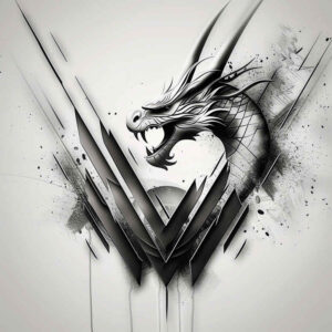 dragon-spirit – tattoo design ideas free ai generated – mystic – for-back-shoulder – Gallery: dragons-inkby-ai