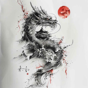 dragon-tail – tattoo design ideas free ai generated – paranormal – for-foot – Gallery: dragons-inkby-ai
