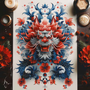 dragon-tattoo – tattoo design ideas free ai generated – sacrifice – for-nape – Gallery: dragons-inkby-ai