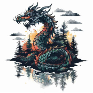 dragon-tattoo – tattoo design ideas free ai generated – tattered-clothing – for-forearm – Gallery: dragons-inkby-ai