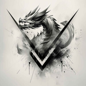 dragon-warrior – tattoo design ideas free ai generated – creepy – for-wrist-side – Gallery: dragons-inkby-ai